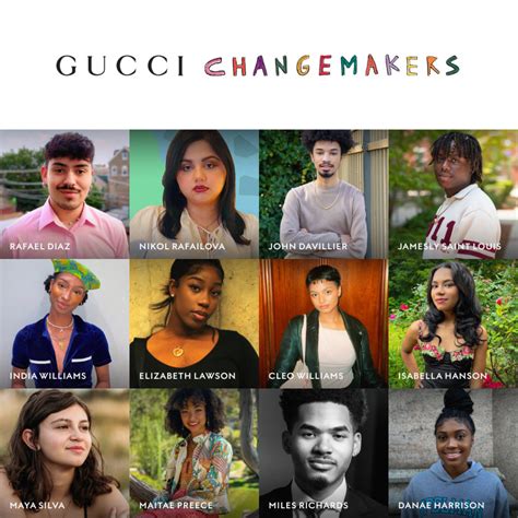 gucci changemakers scholarship 2023|Gucci donation request form.